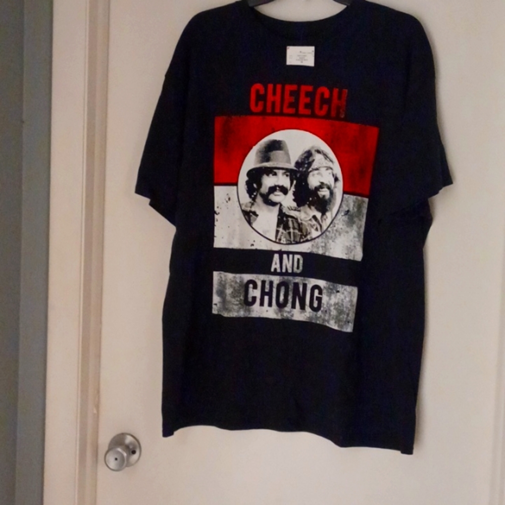 NWT Men's Cheech and Chong graphic tee. Size 2XL black 🎁 Funny!